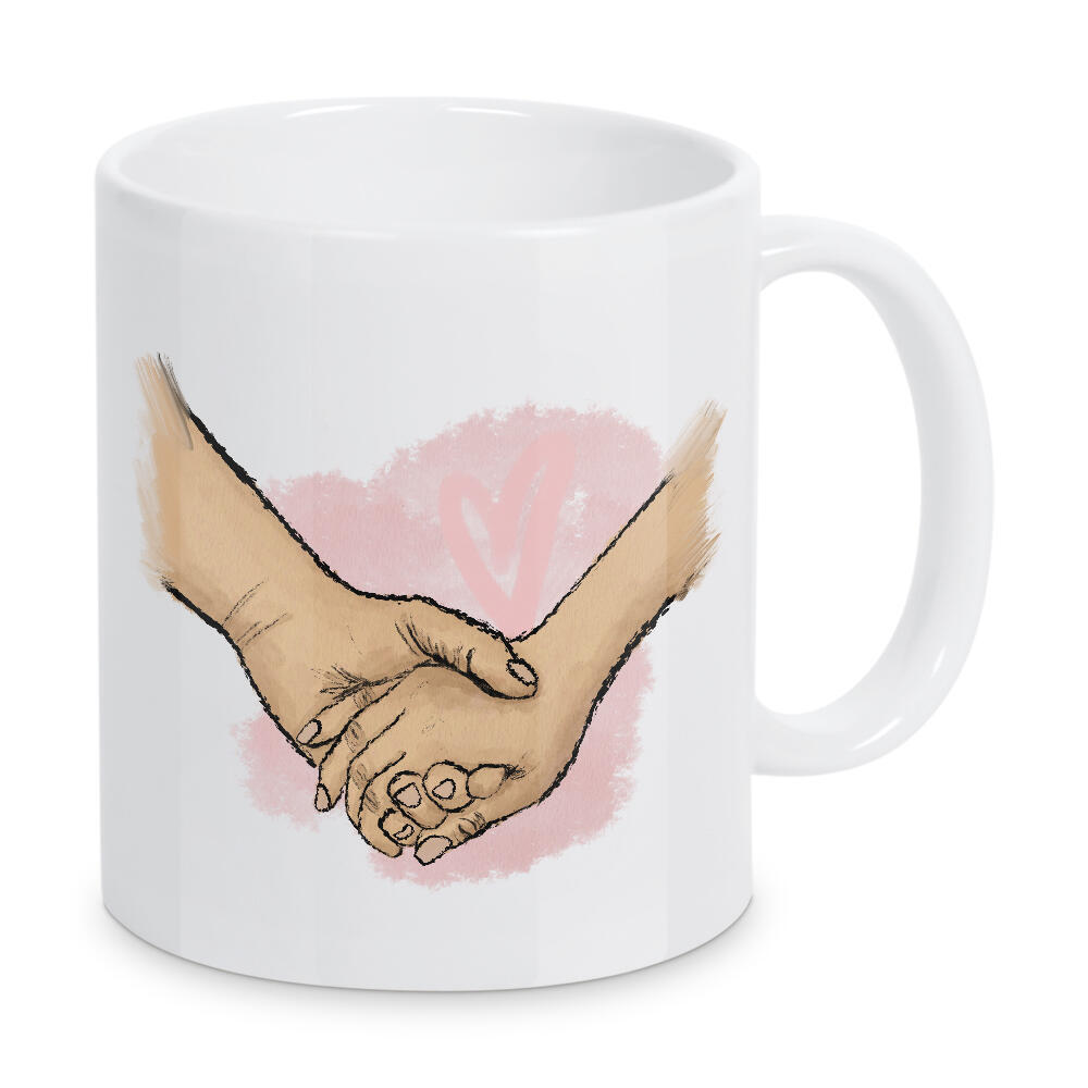 Tasse "Erwachsene halten Händchen" artboxONE - Liebe,Fashion,Für Mama,Für Papa,Männer