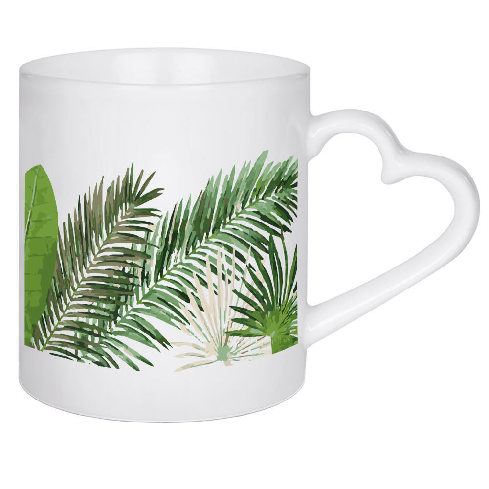 Herztasse "TROPICAL FEELINGS" artboxONE - Floral