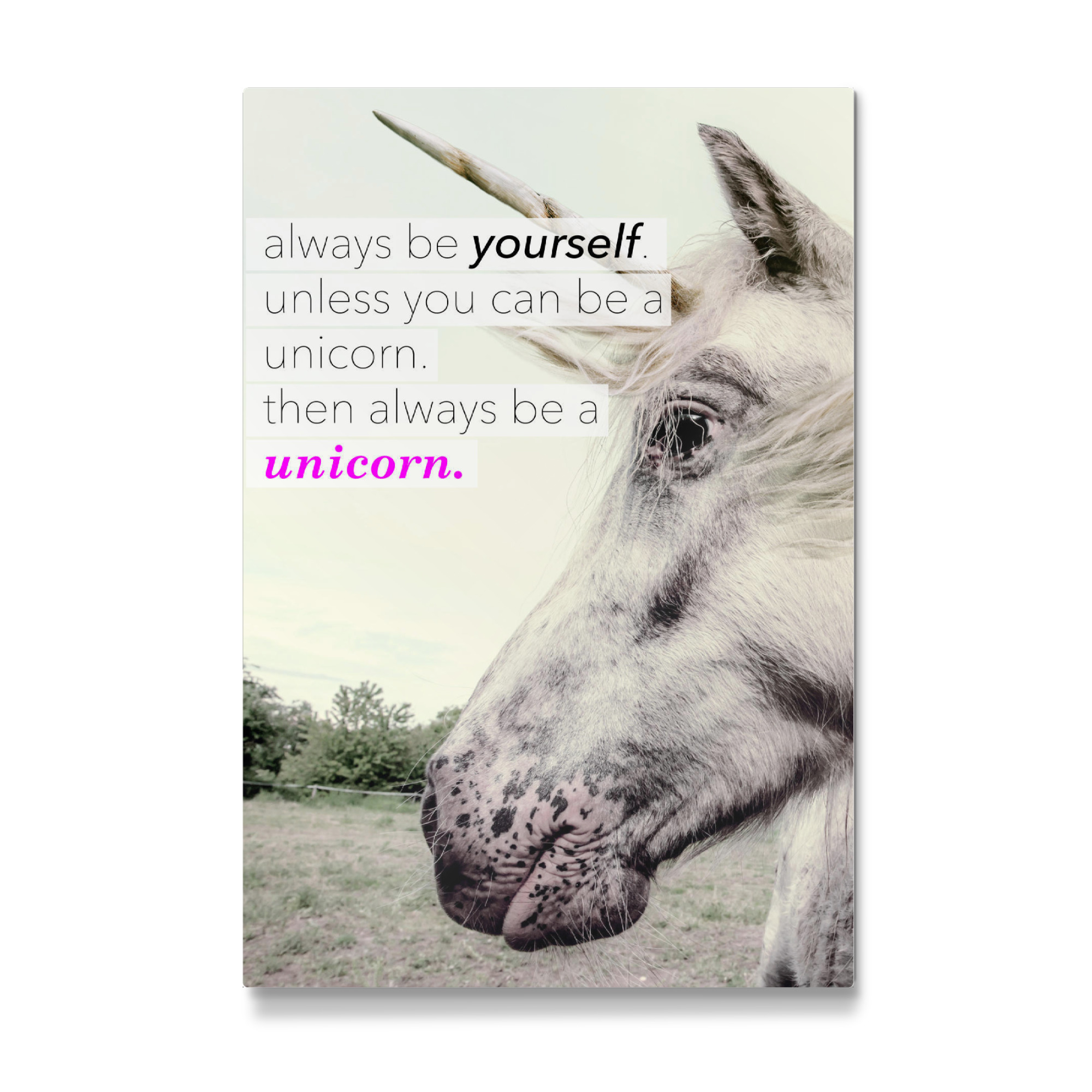 Galerie-Print "Be a Unicorn" 30x20 cm artboxONE