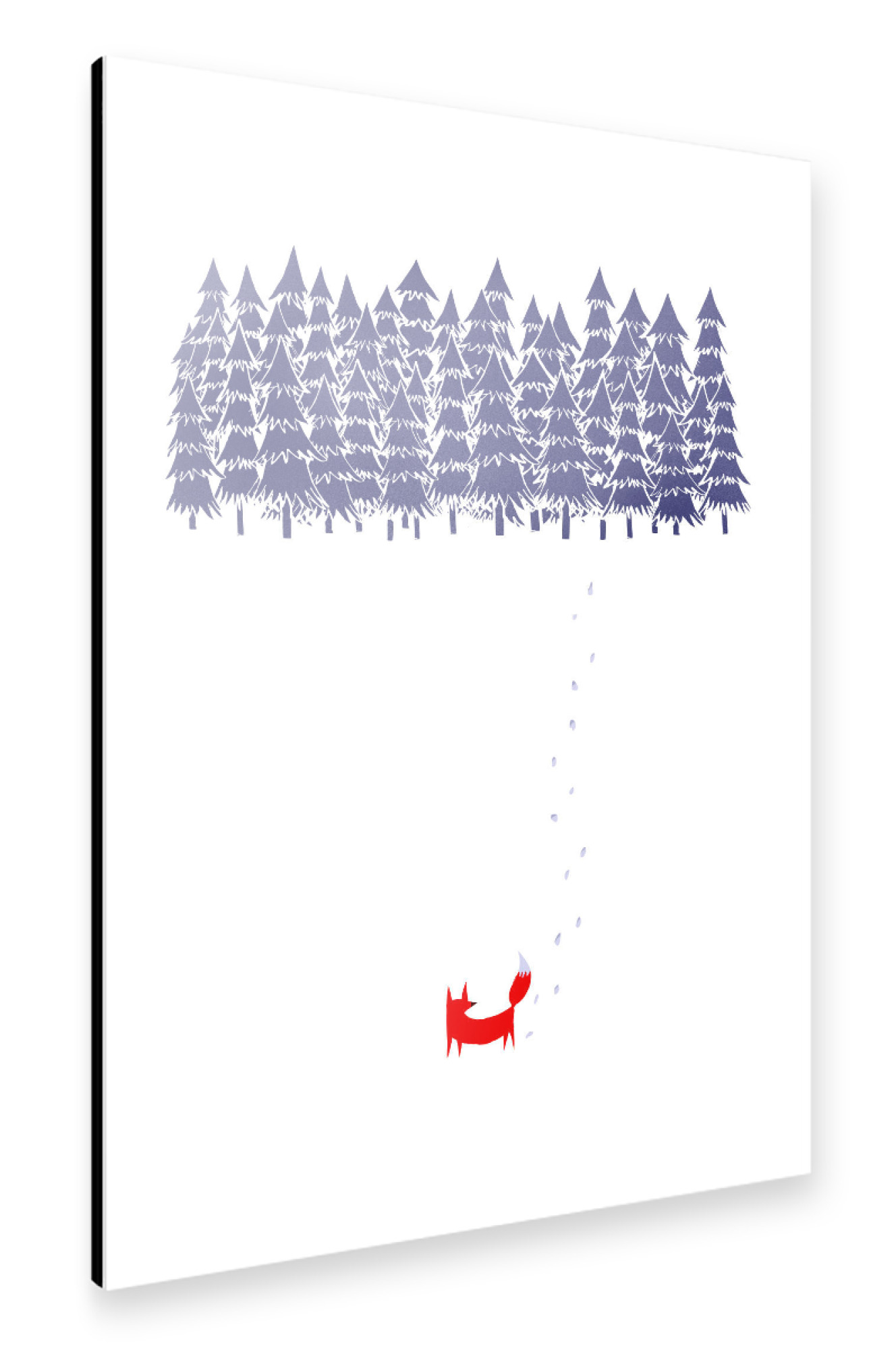 Alu-Dibond "Alone in the forest" 30x20 cm artboxONE