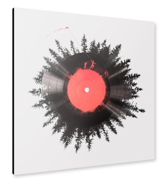 Alu-Dibond "Vinyl of my life" 30x30 cm artboxONE
