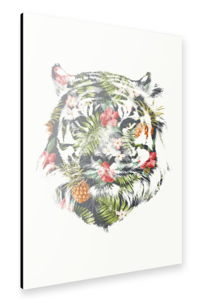 Alu-Dibond "Tropical tiger" 30x20 cm artboxONE