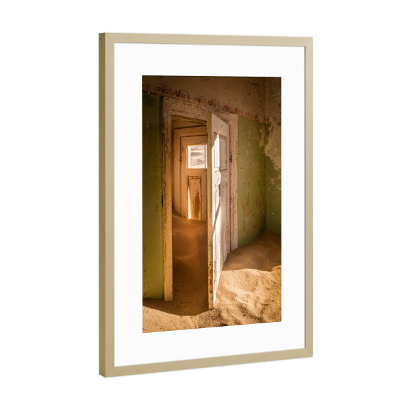 Poster mit Rahmen Gold "Reception room II" artboxONE - Städte,Natur,Reise,Abstrakt,Architektur,Stillleben,Reise / Länder