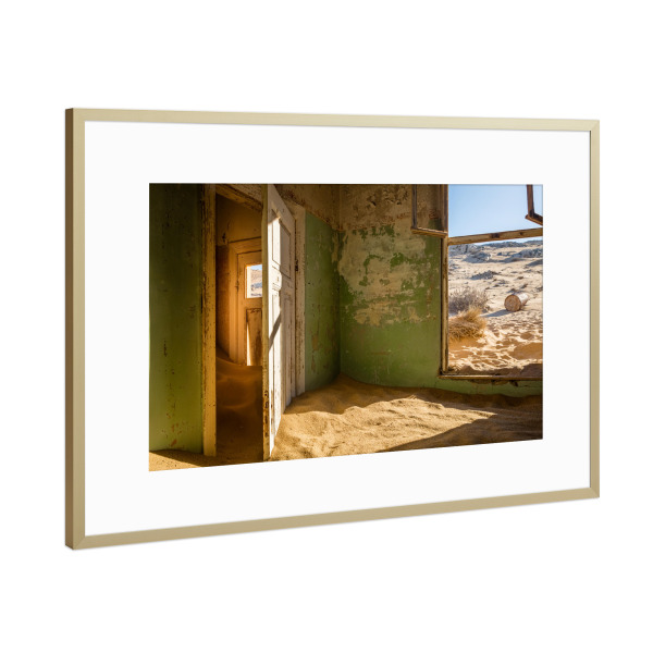 Poster mit Rahmen Gold "Reception room" artboxONE - Städte,Natur,Reise,Abstrakt,Architektur,Stillleben,Reise / Länder,Fiktion