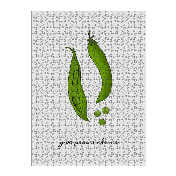 artboxONE Puzzle "Give Peas a Chance" artboxONE - Typografie,Essen & Trinken,Musik,Lustig