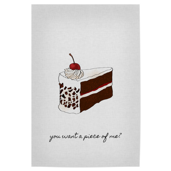Poster 30x20 cm "You Want a Piece of Me" artboxONE - Typografie,Film,Essen & Trinken,Lustig