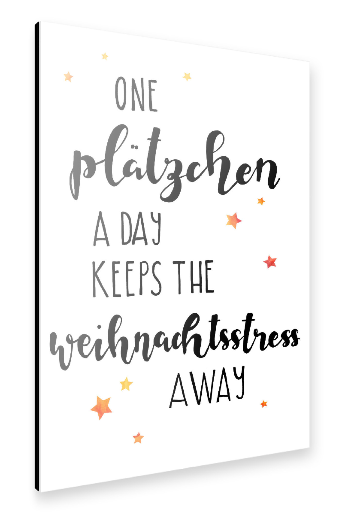 Alu-Dibond "Weihnachtsstress" 30x20 cm artboxONE