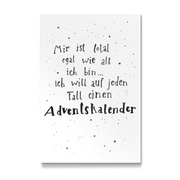 Galerie-Print "Adventskalender egal" 30x20 cm artboxONE
