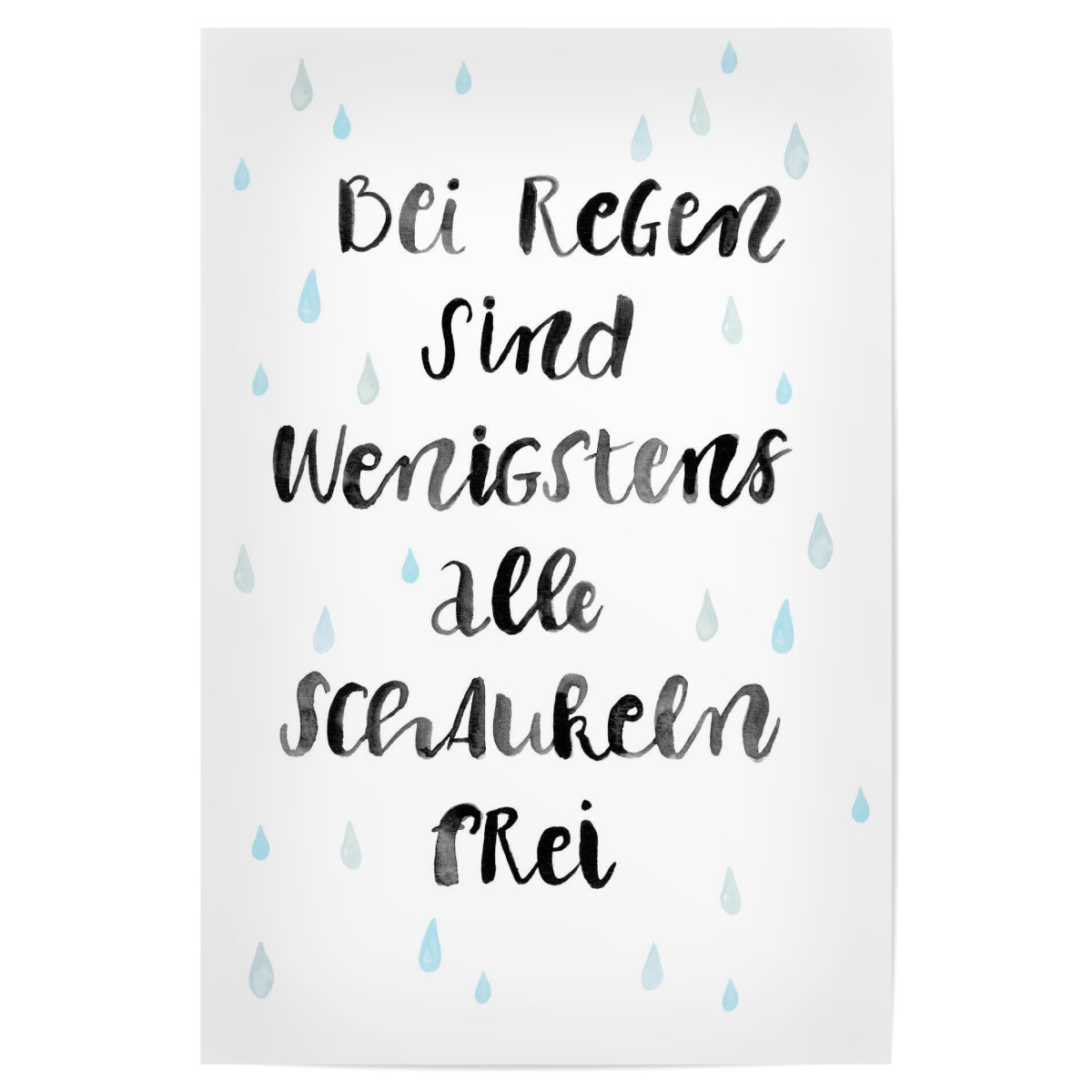 Schaukeln im Regen als Poster bei artboxONE kaufen