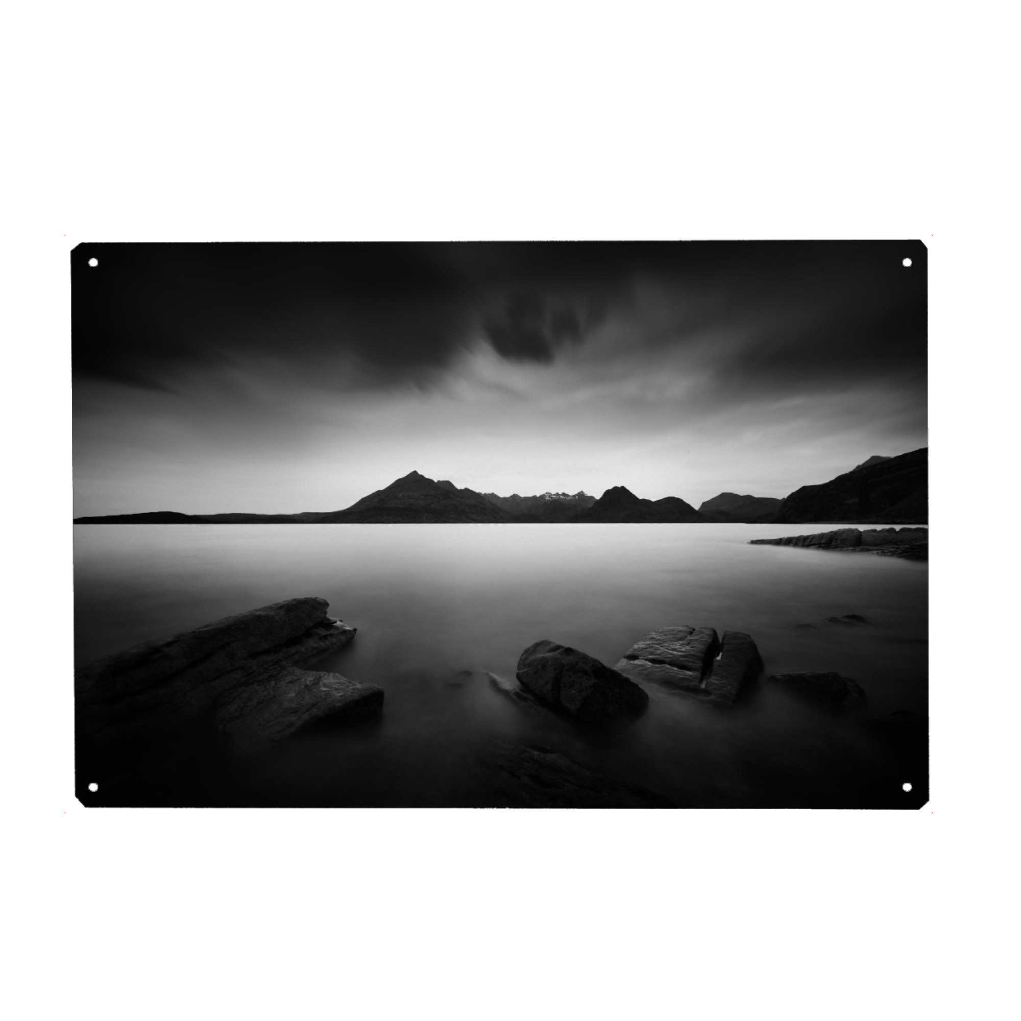 Holzbild "Impression of Elgol II" artboxONE - Natur,Reise,Schwarzweiß,Reise / Strand und Meer,Reise / Länder