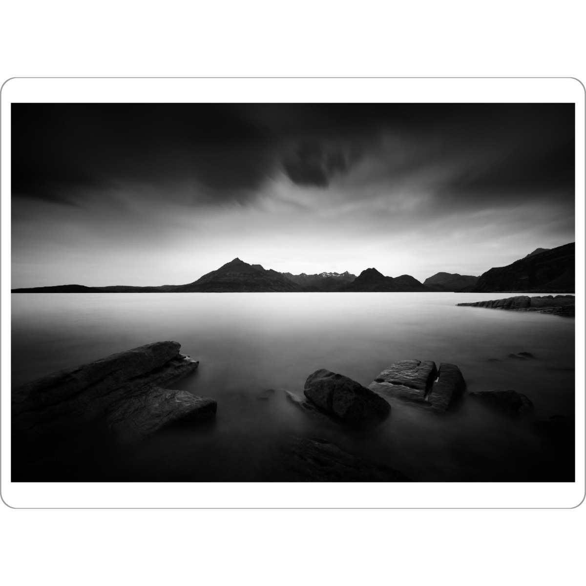 Tischset "Impression of Elgol II" artboxONE - Natur,Reise,Schwarzweiß,Reise / Strand und Meer,Reise / Länder