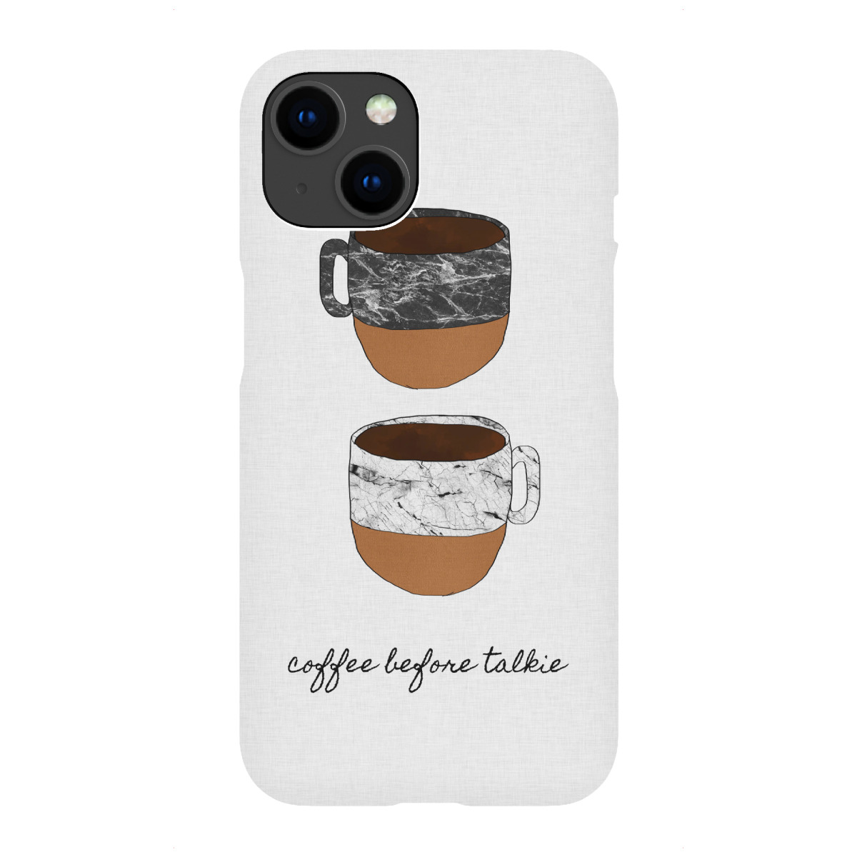 "Coffee Before Talkie"für iPhone - Premium-Case Handyhülle artboxONE
