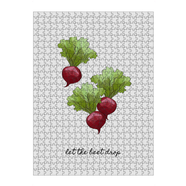 artboxONE Puzzle "Let the Beet Drop" artboxONE - Typografie,Essen & Trinken,Essen & Trinken,Musik,Retro