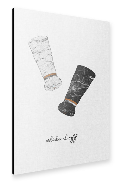 Alu-Dibond "Shake It Off" 30x20 cm artboxONE