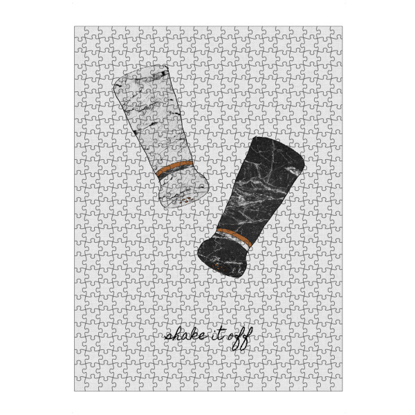 Puzzle Ravensburger "Shake It Off" artboxONE - Typografie,Essen & Trinken,Schwarzweiß,Musik,Marmor