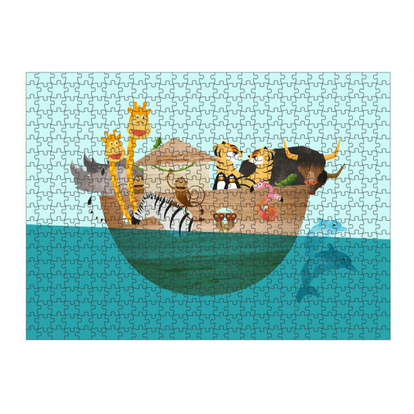 Puzzle Ravensburger "Alle an Bord" artboxONE - Für Kinder,Tiere