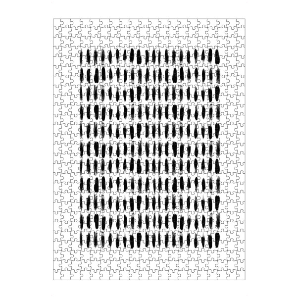 Puzzle Ravensburger "Monochrome Brushstrokes" artboxONE - Schwarzweiß