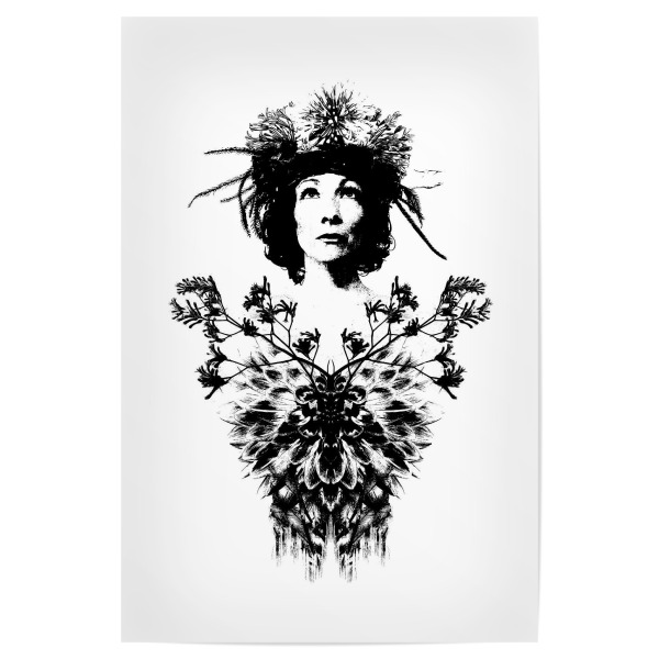 Poster "Natura" artboxONE - Natur,Floral,Schwarzweiß,Fiktion