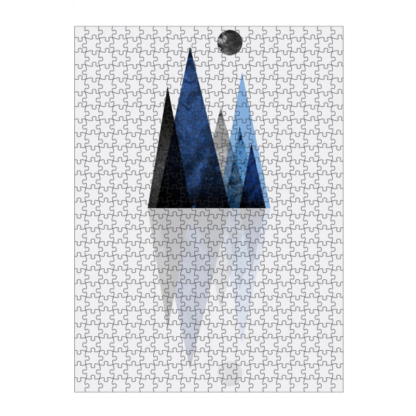 artboxONE Puzzle "Nordic Mountain Reflection 2" artboxONE - Natur,Abstrakt,Geometrie