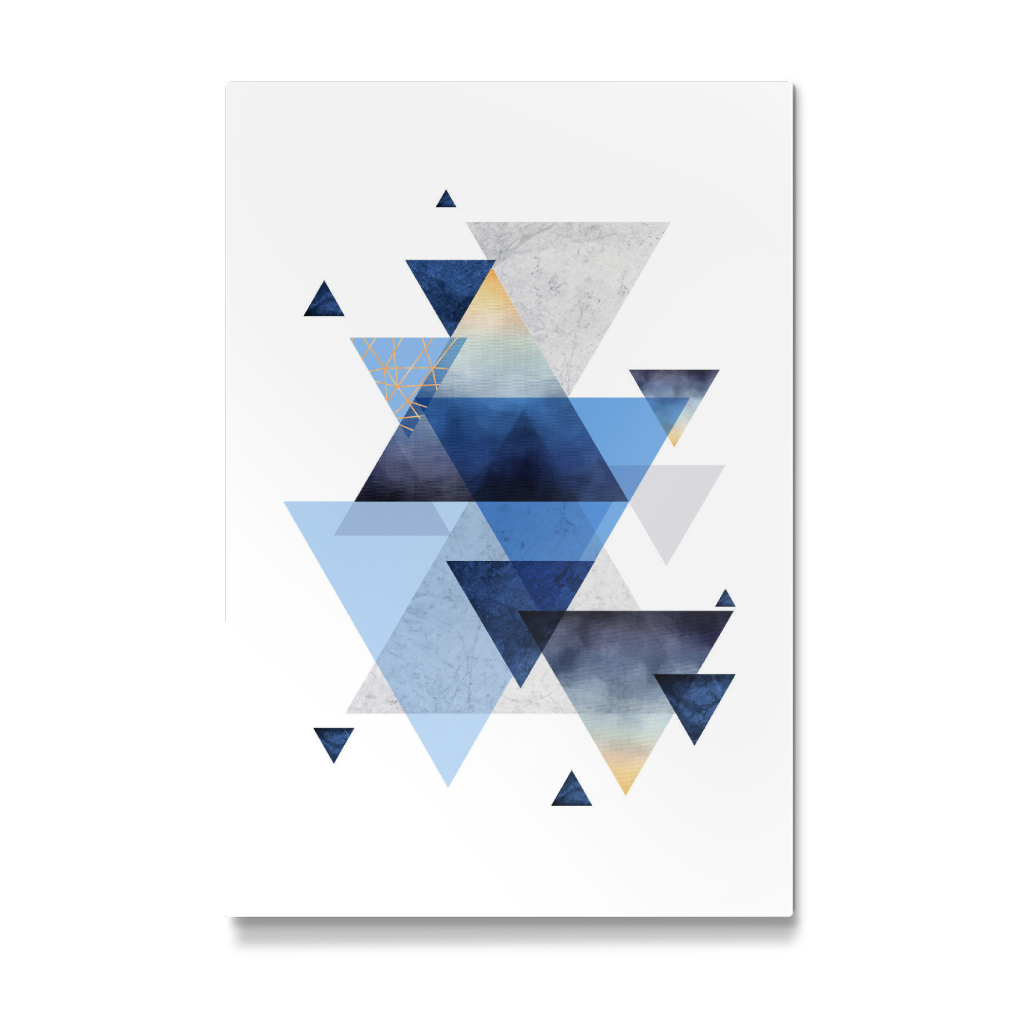 Galerie-Print "Geometric Blue Arrangement" 75x50 cm artboxONE