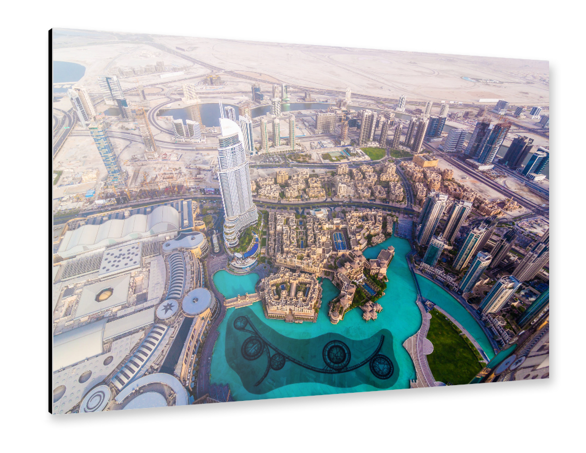 Alu-Dibond "Dubai Panorama 2" 30x20 cm artboxONE