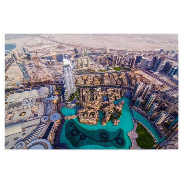 Poster "Dubai Panorama 2" artboxONE - Reise,Architektur,Städte / Dubai