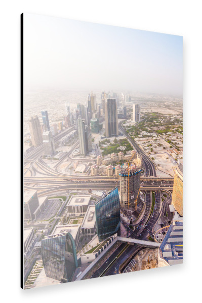 Alu-Dibond "Dubai Panorama" 30x20 cm artboxONE