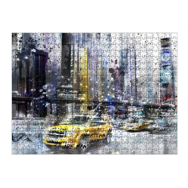 Puzzle Ravensburger "City-Art NYC Collage" artboxONE - Städte / New York,Typografie,Abstrakt,Architektur,Automobile,Streetart,Reise / Länder