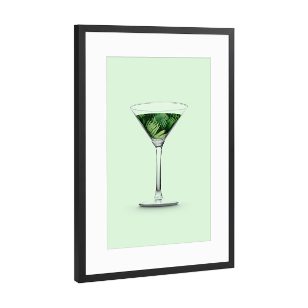Poster mit Rahmen Schwarz (Metallic) "Nature Drink" artboxONE - Natur,Essen & Trinken,Abstrakt