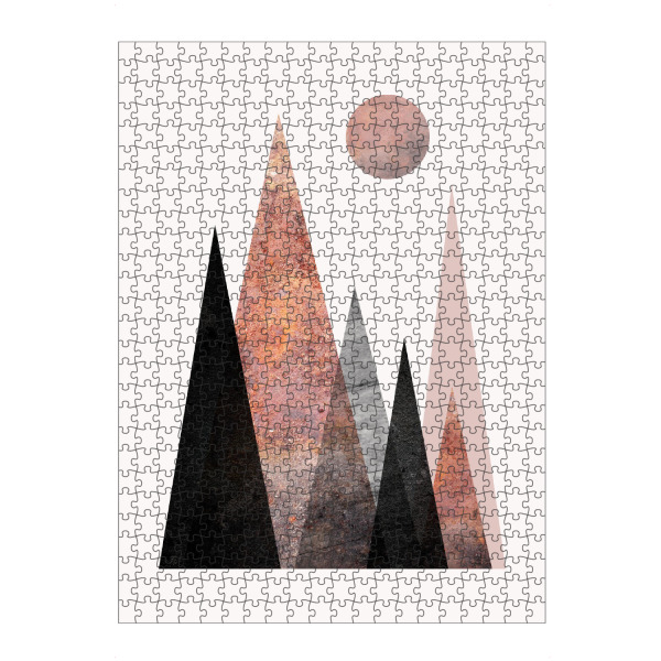 Puzzle Ravensburger "Nordic Mountain Range 2" artboxONE - Natur,Geometrie