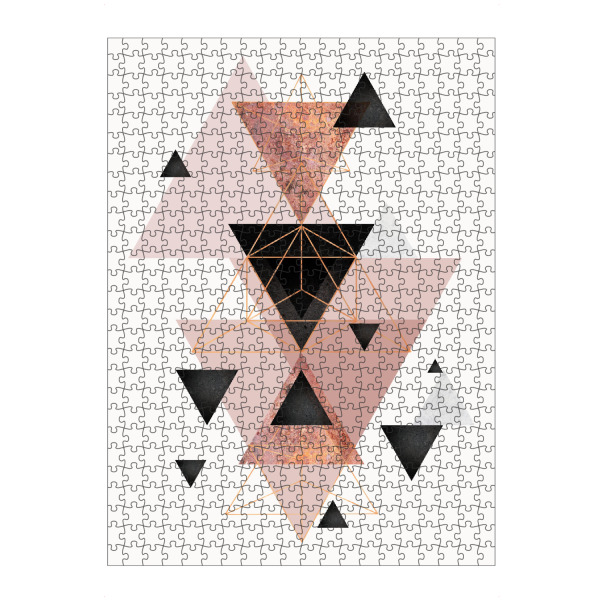 Puzzle Ravensburger "Geometric Compilation in Blush" artboxONE - Geometrie