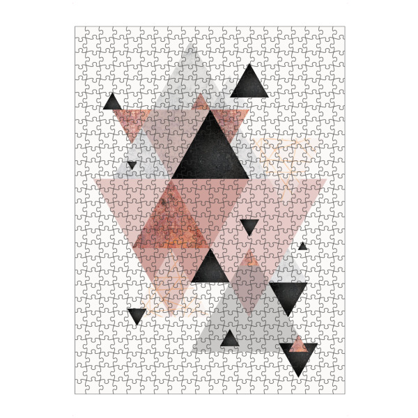 artboxONE Puzzle "Geometric Arrangement in Blush" artboxONE - Geometrie