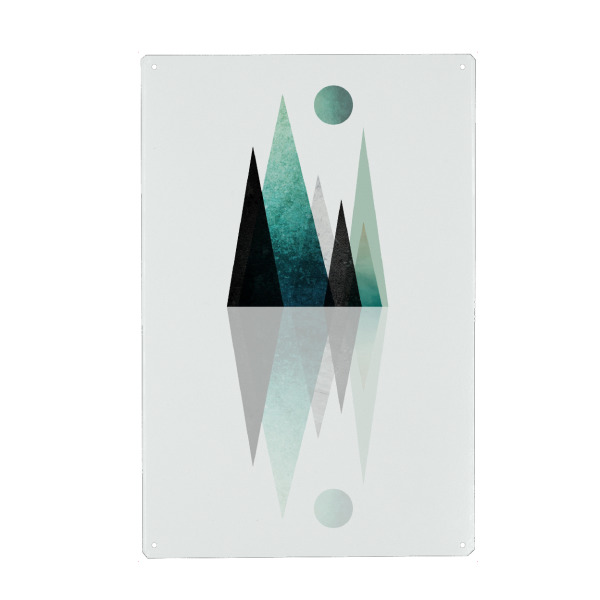 Holzbild "Nordic Mountain Reflection" artboxONE - Natur,Geometrie