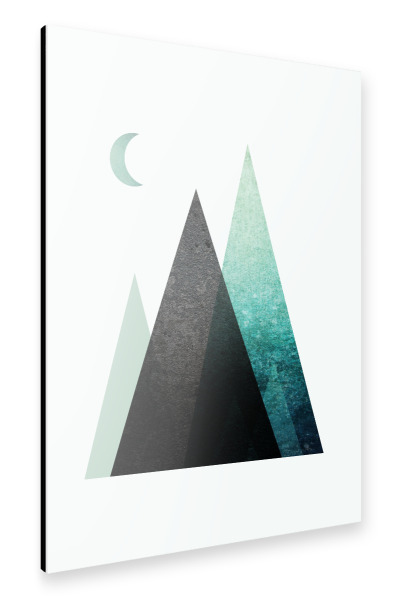 Alu-Dibond "Nordic Mountain Range" 30x20 cm artboxONE