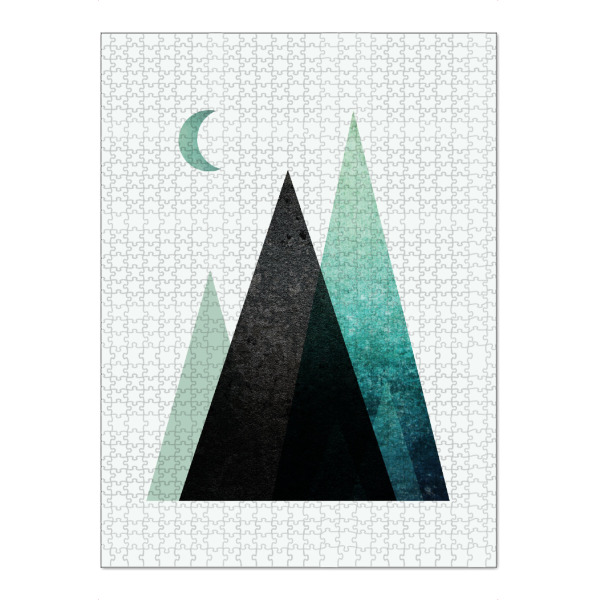 Puzzle Ravensburger "Nordic Mountain Range" artboxONE - Geometrie