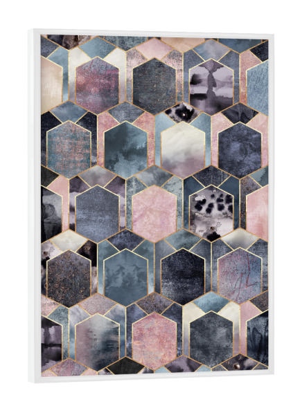 Poster mit weißem Rahmen "Art Deco Dream" artboxONE - Abstrakt,Geometrie