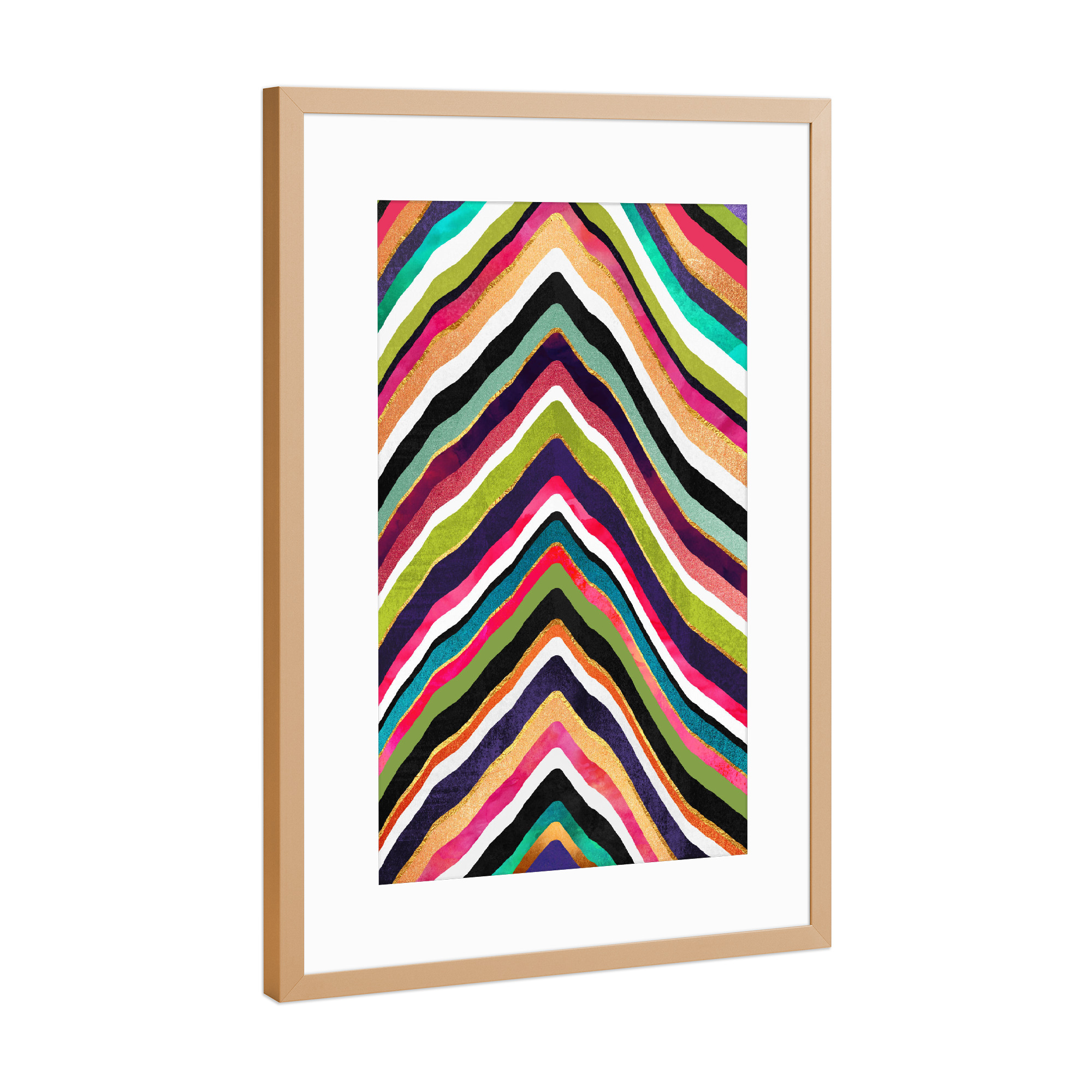 Poster mit Rahmen Kupfer "Color Slice" artboxONE - Abstrakt