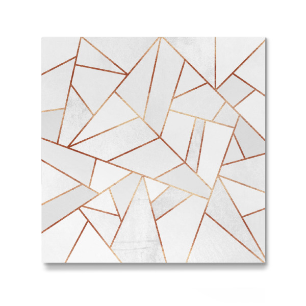 Galerie-Print "White Stone & Copper" 30x30 cm artboxONE