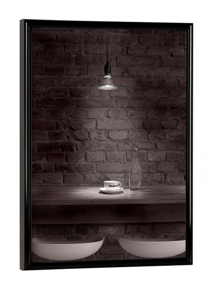 Poster mit schwarzem Rahmen "My Cup Of Coffee" artboxONE - Essen & Trinken,Schwarzweiß - Cafe