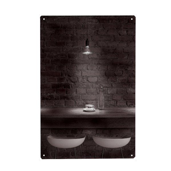 Holzbild "My Cup Of Coffee" artboxONE - Essen & Trinken,Schwarzweiß - Cafe