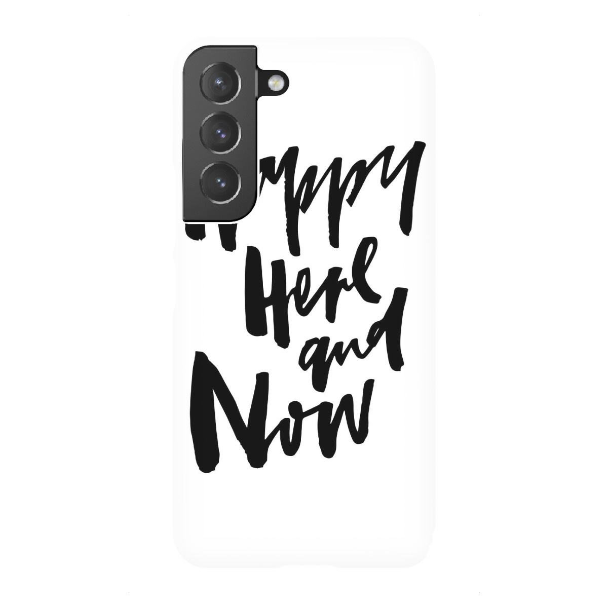 Samsung Galaxy "Happy Here And Now" Premium-Case Handyhülle artboxONE