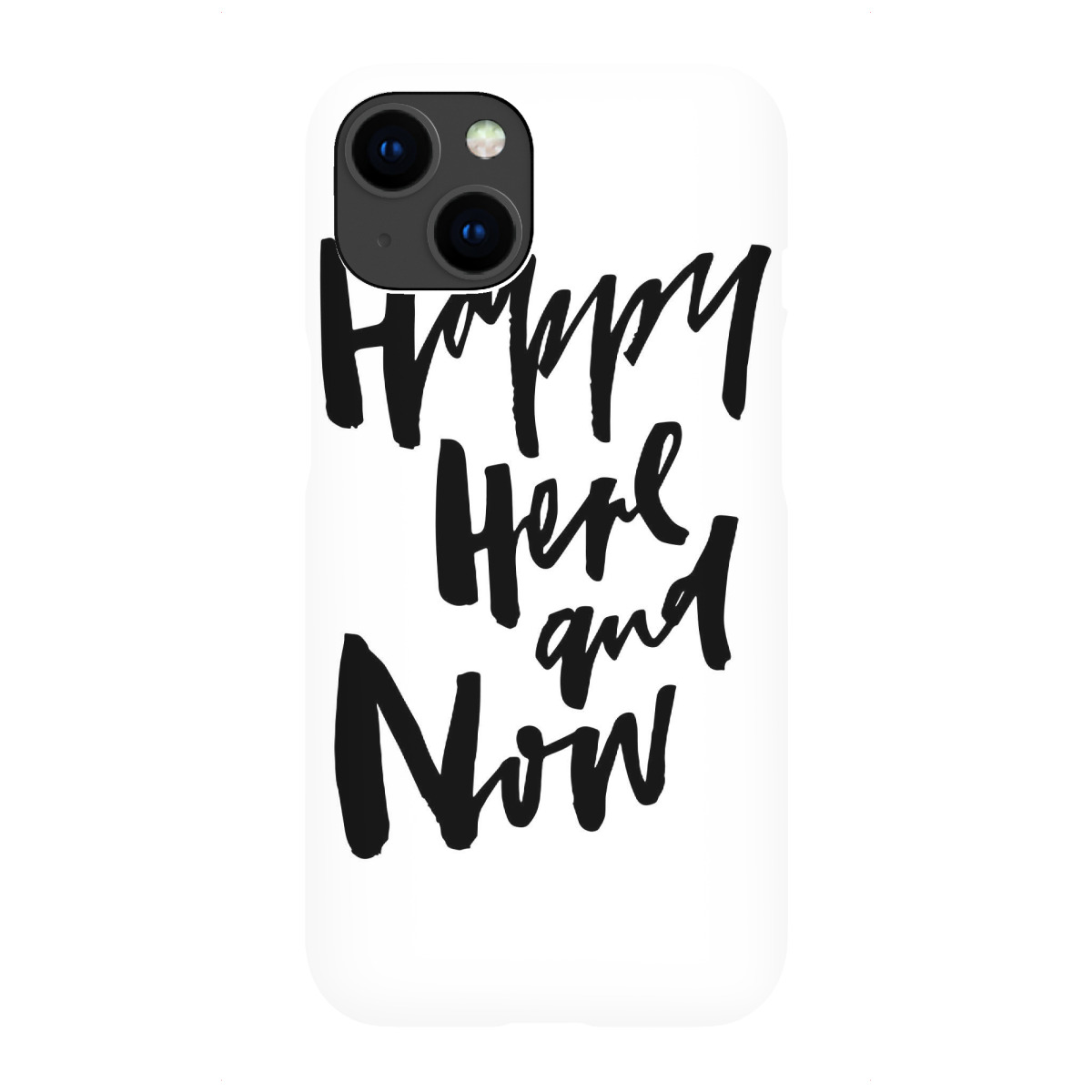 "Happy Here And Now"für iPhone - Premium-Case Handyhülle artboxONE