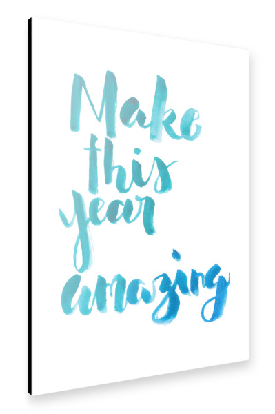 Alu-Dibond "This year" 30x20 cm artboxONE