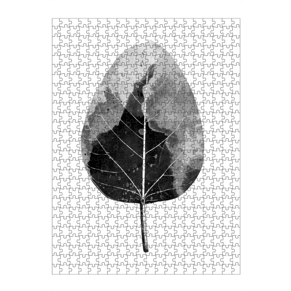Puzzle Ravensburger "Monochrome Leaf" artboxONE - Natur,Schwarzweiß