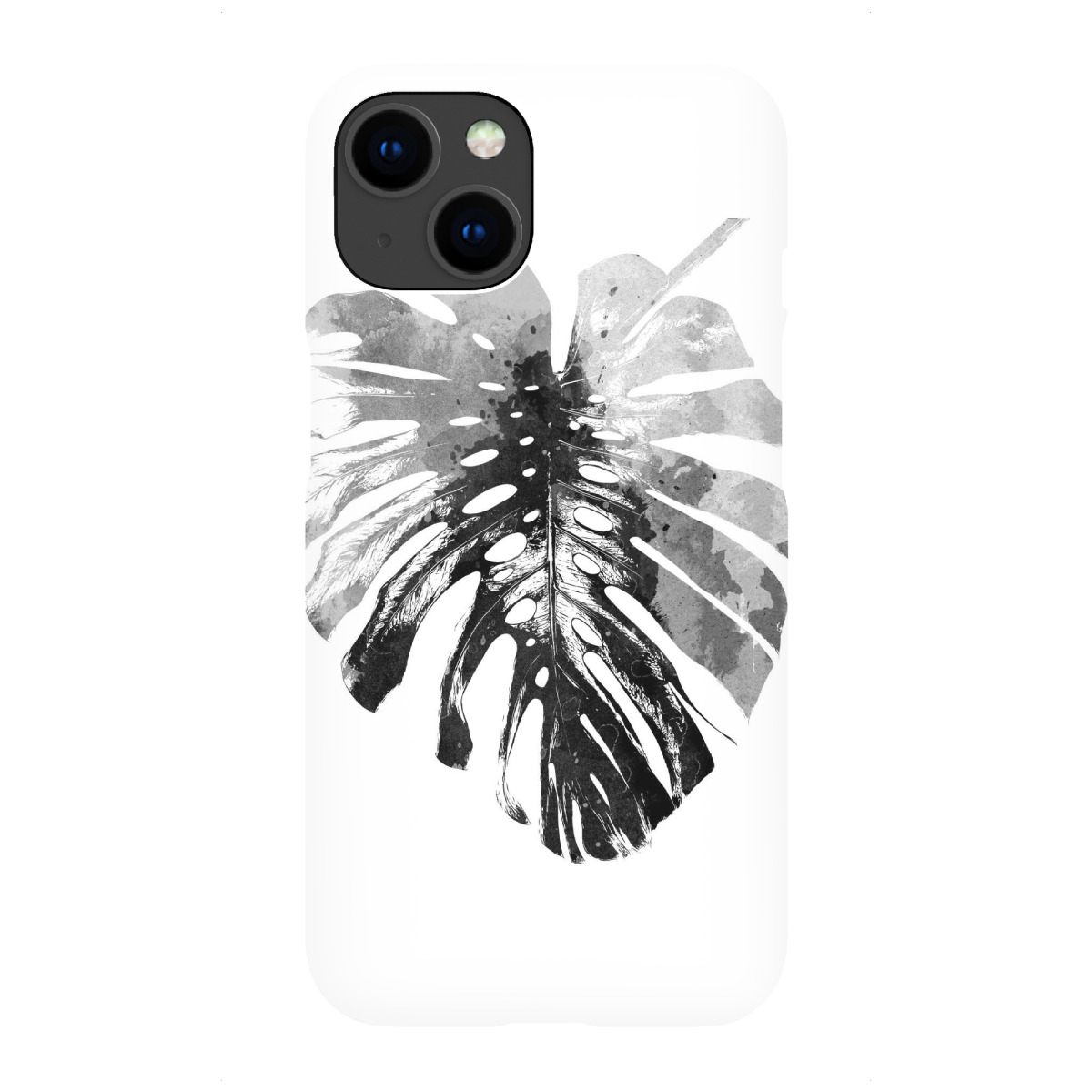 iPhone "Black and White Monstera Leaf" Premium-Case Handyhülle artboxONE