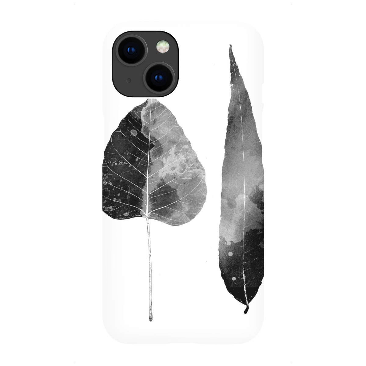 "Two Watercolor Leaves"für iPhone - Premium-Case Handyhülle artboxONE