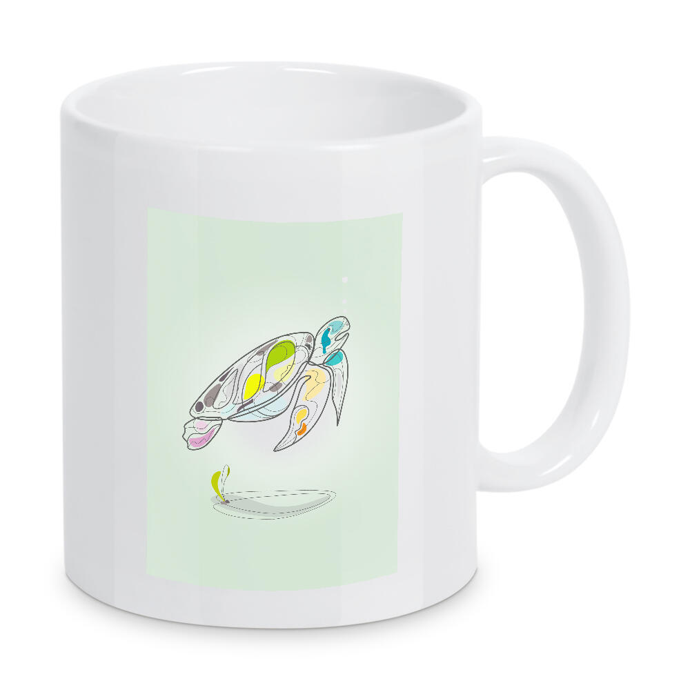 Tasse "Schildkröten auf dem Ozean" artboxONE - Für Kinder,Tiere,Unterwasser - Schildkröte,Ozean,Planet,Meer,Natur,Wasser,Kinder
