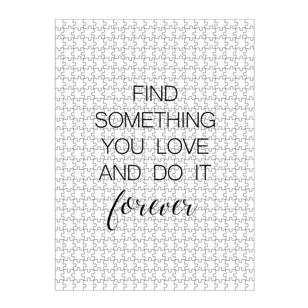 artboxONE Puzzle "Love forever 2" artboxONE - Typografie,Schwarzweiß,Liebe