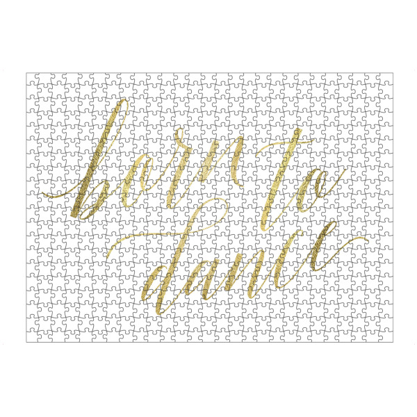 Puzzle Ravensburger "Born to Dance (faux gold)" artboxONE - Typografie - Tanz,Tänzerin,Geboren zum tanzen - Bild Tanz