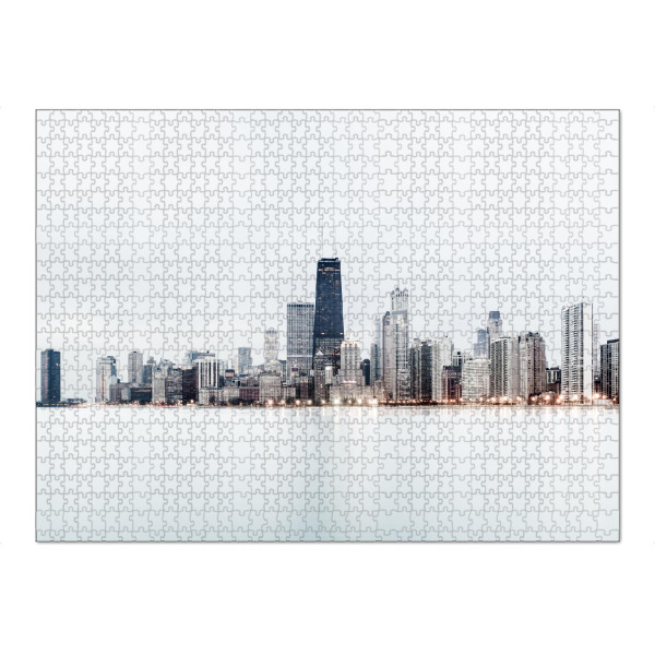 Puzzle Ravensburger "WINDY CITY #2" artboxONE - Städte,Reise,Architektur,Städte / Chicago - Chicago,Ord,Windig,Stadt,Stadt,Städtisch,Hölle